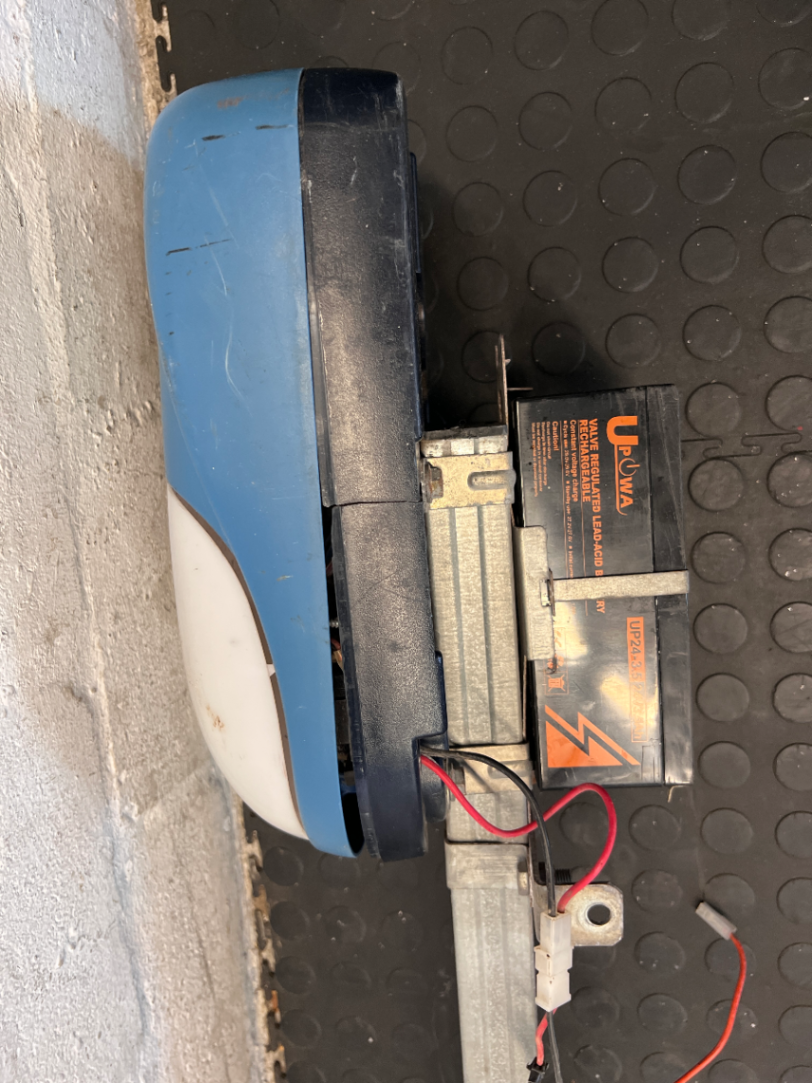 DC Blue Digital Garage Door Motor with Rail - As Is Condition - 2ndhandwarehouse.com