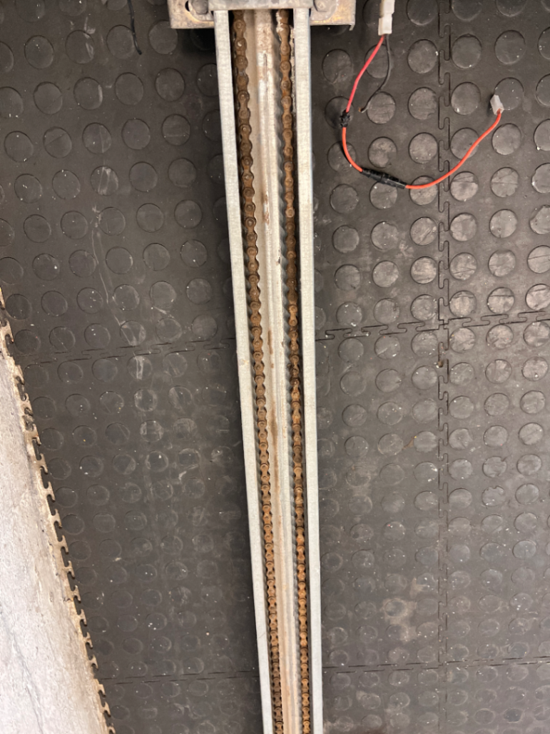 DC Blue Digital Garage Door Motor with Rail - As Is Condition - 2ndhandwarehouse.com
