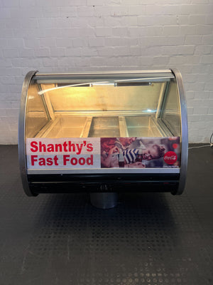 🌟 Commercial Display Food Warmer - Glass and Stainless Steel, Well-Loved - 2ndhandwarehouse.com
