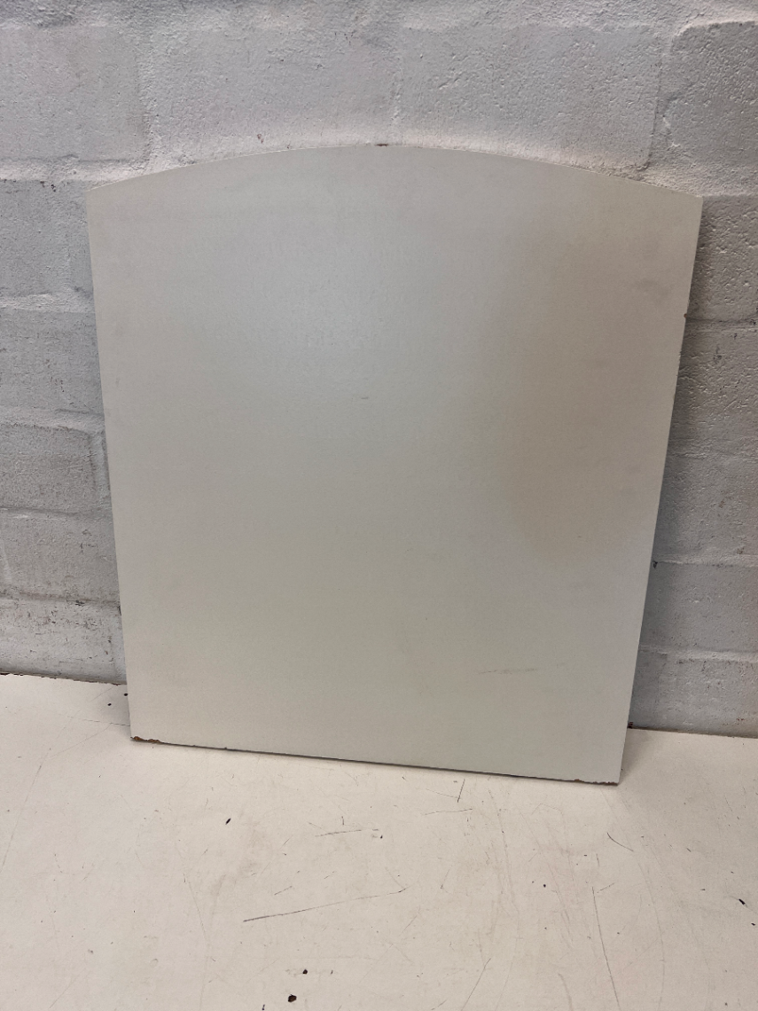 Minimalist Arched Wall Mirror on White Backing - 2ndhandwarehouse.com