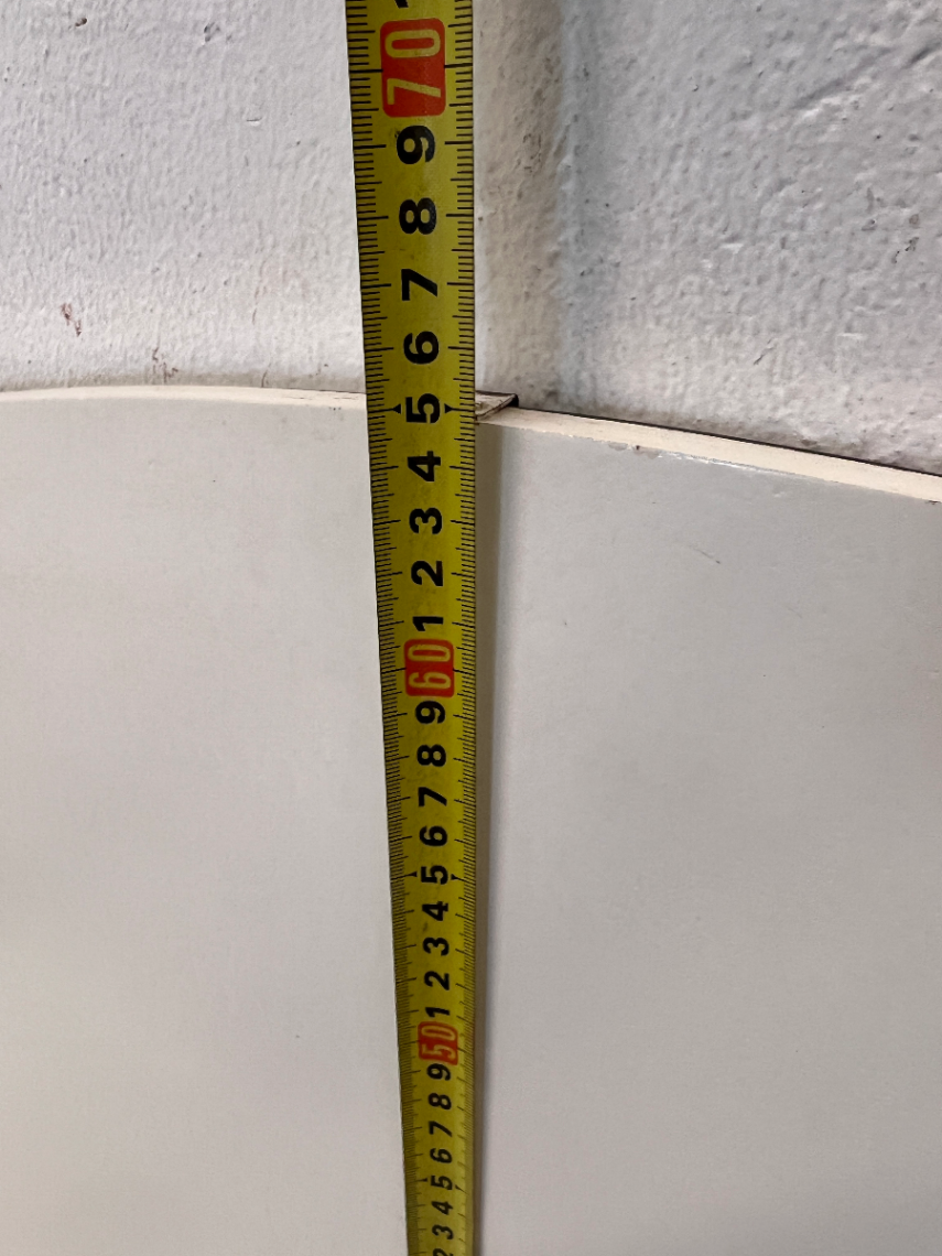 Minimalist Arched Wall Mirror on White Backing - 2ndhandwarehouse.com