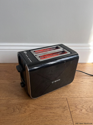 Black Bosch 2-Slice Toaster - Smudge Marks on Finish - 2ndhandwarehouse.com