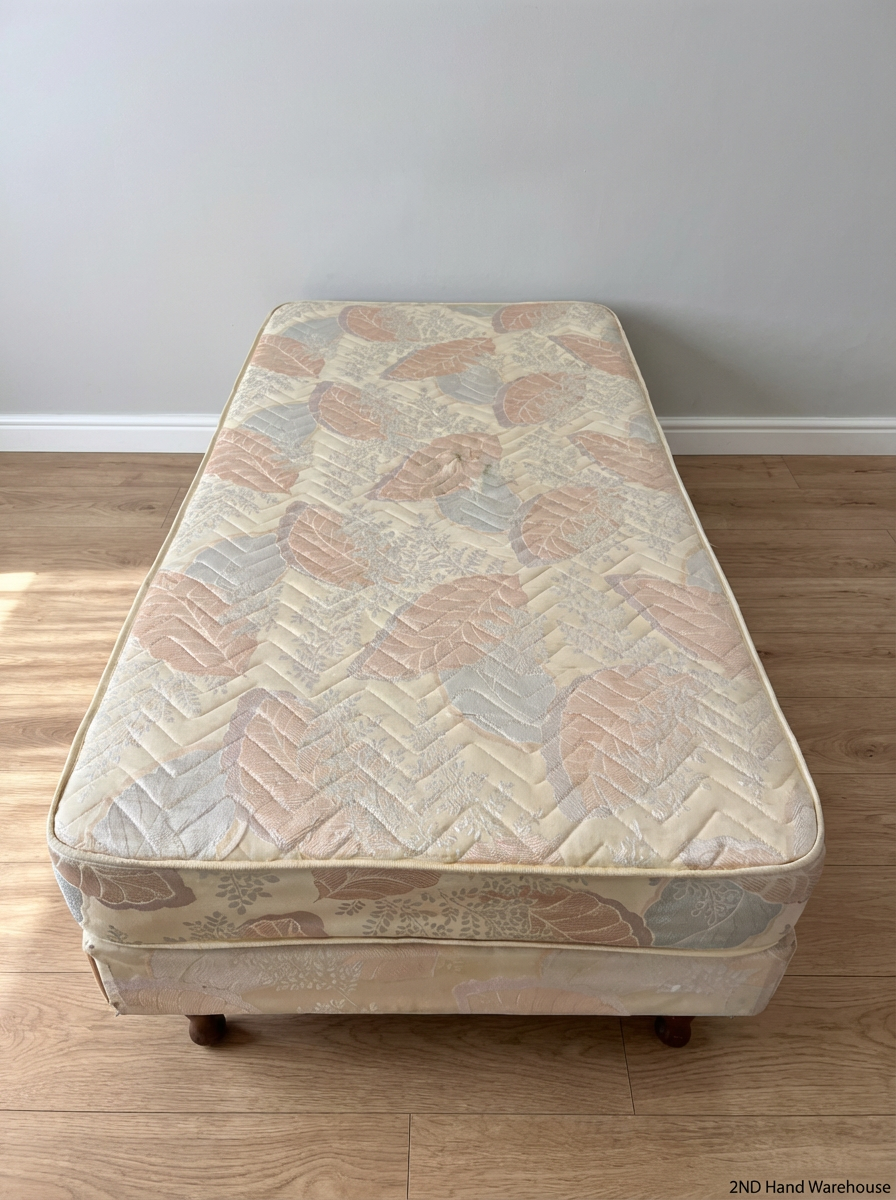 Patterned Single Bed Mattress - Used Fair Condition - 2ndhandwarehouse.com