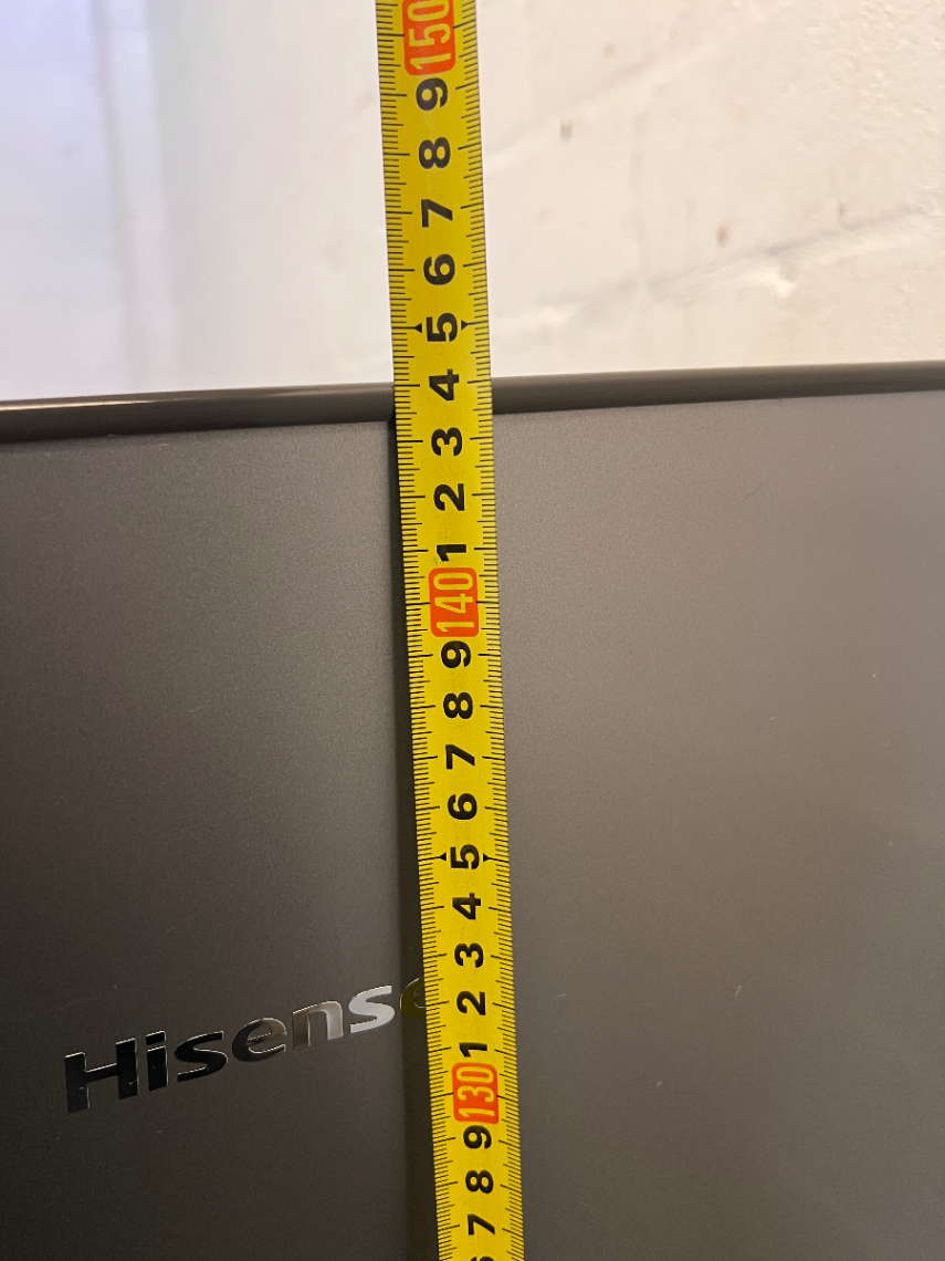 Hisense Silver Top-Freezer Fridge - Minor Scuffs & Stickers on Door - 2ndhandwarehouse.com