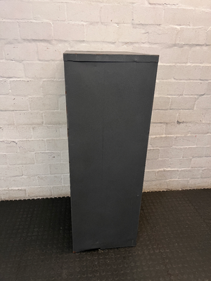Industrial 4-Drawer Metal Filing Cabinet in Two-Tone Grey - 2ndhandwarehouse.com