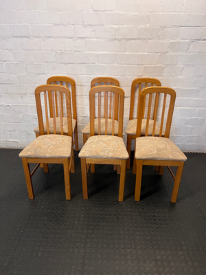 Solid Oak Upholstered Dining Chair — Very Good Condition - 2ndhandwarehouse.com