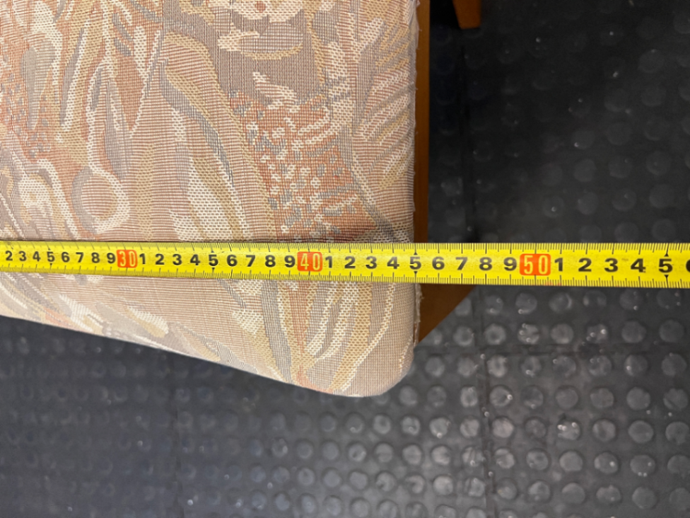 Solid Oak Upholstered Dining Chair — Very Good Condition - 2ndhandwarehouse.com