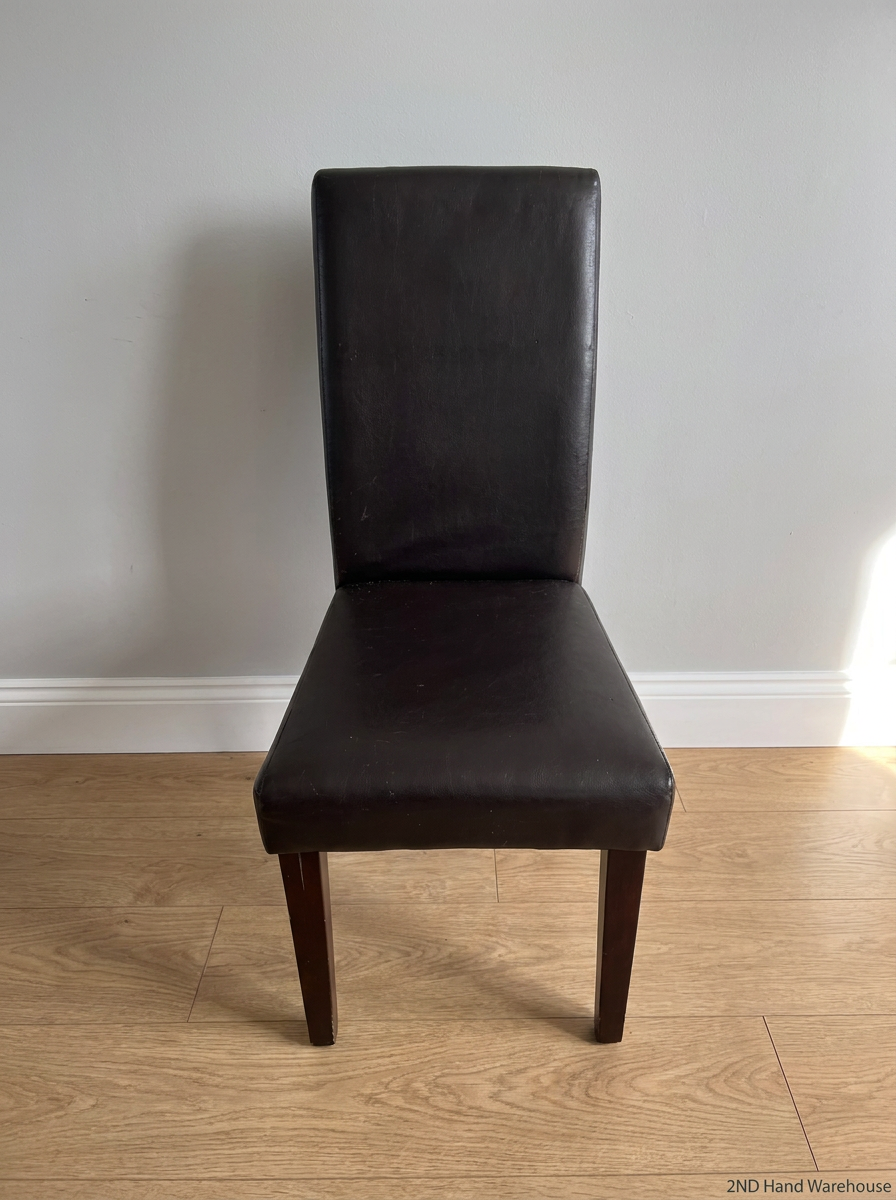 Modern Black Upholstered Dining Chair — Well Used Dining C - 2ndhandwarehouse.com