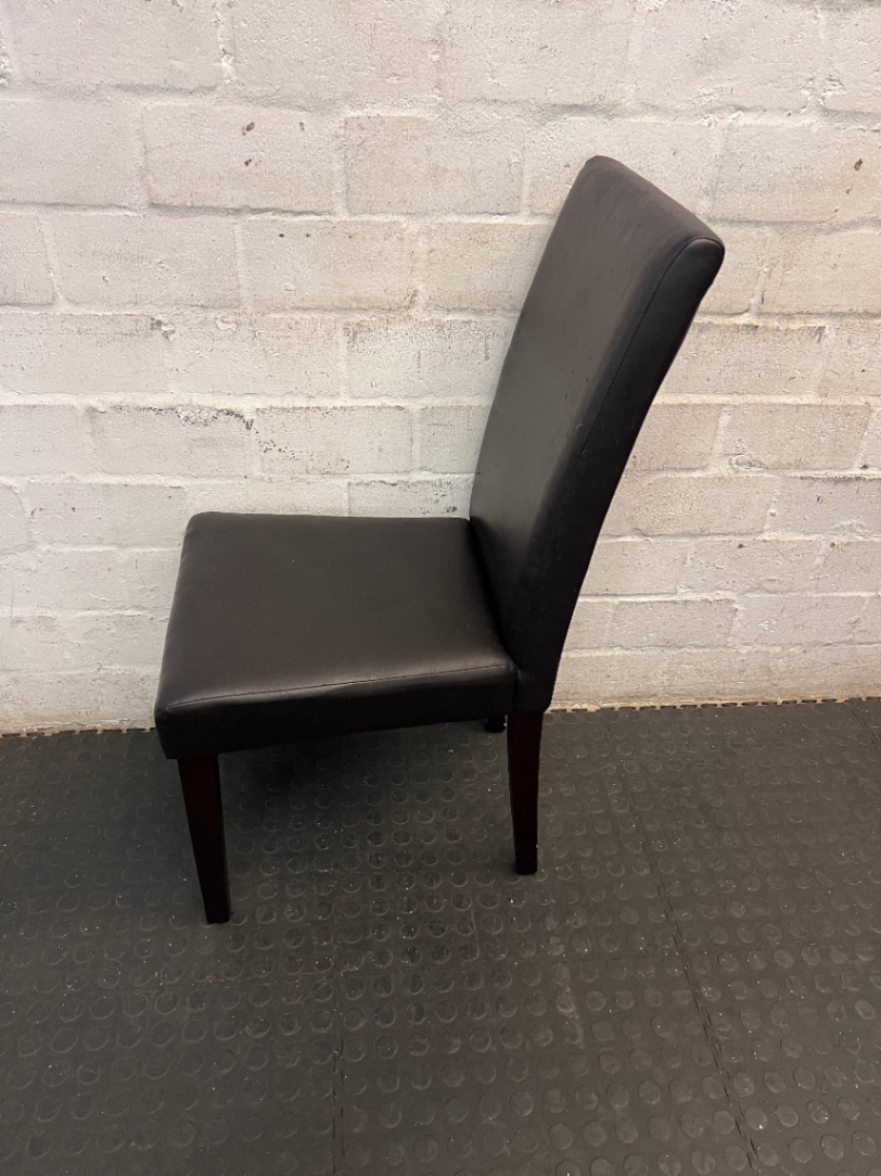 Modern Black Upholstered Dining Chair — Well Used Dining C - 2ndhandwarehouse.com