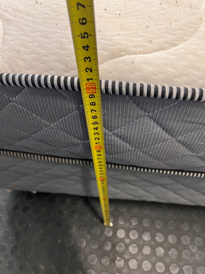 Truform Double Bed Base Set in Grey — Normal Wear on Mattress T - 2ndhandwarehouse.com