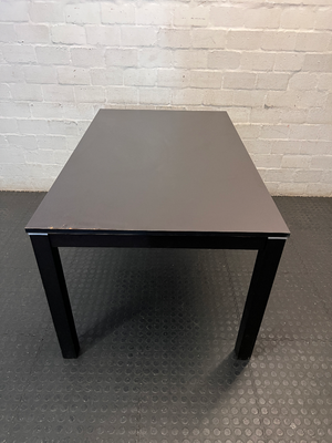Modern Black Rectangular Dining Table - 2ndhandwarehouse.com