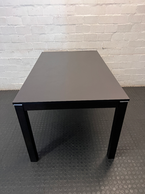 Modern Black Rectangular Dining Table - 2ndhandwarehouse.com
