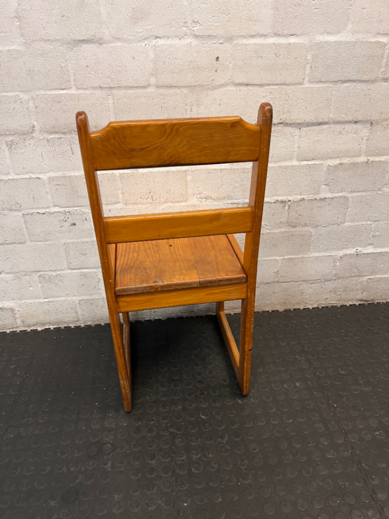 Classic Pine Dining Chair with Sled Base - 2ndhandwarehouse.com