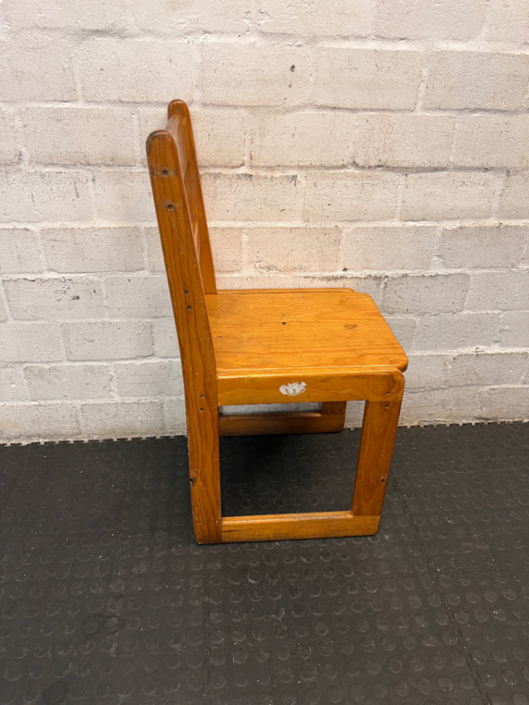 Classic Pine Dining Chair with Sled Base - 2ndhandwarehouse.com
