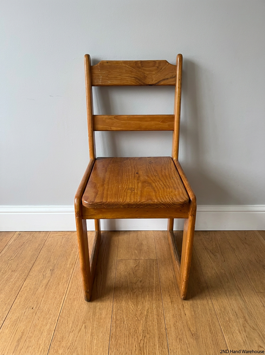 Classic Pine Dining Chair with Sled Base