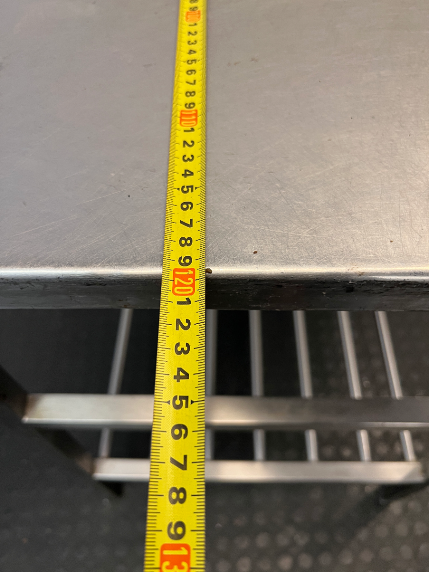 Stainless Steel Prep Table with Integrated Cutter - 2ndhandwarehouse.com