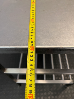 Stainless Steel Prep Table with Integrated Cutter - 2ndhandwarehouse.com