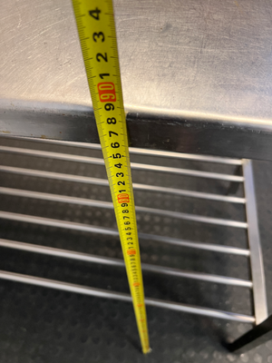 Stainless Steel Prep Table with Integrated Cutter - 2ndhandwarehouse.com