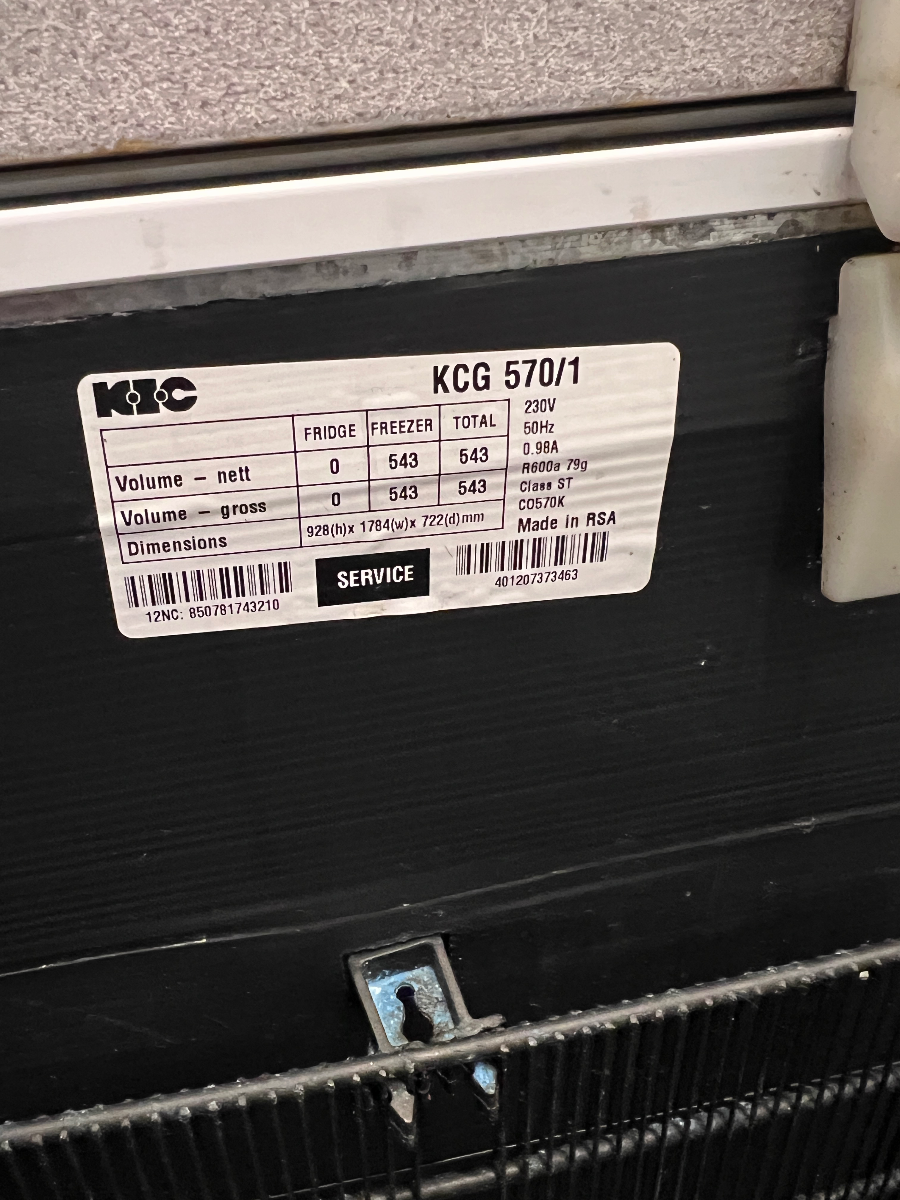 510L KIC White Chest Freezer — Good Working O - 2ndhandwarehouse.com
