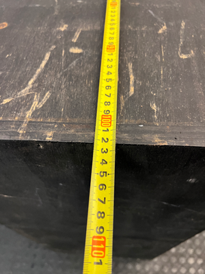 Black Pine Wood Bar Shelf with Sharks Detail — Surface Scratches and Worn Painted F - 2ndhandwarehouse.com