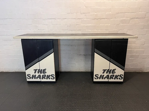 Large Branded The Sharks Pine Wood Bar Counter — Good C - 2ndhandwarehouse.com
