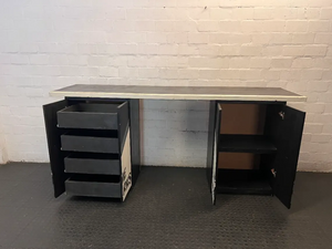 Large Branded The Sharks Pine Wood Bar Counter — Good C - 2ndhandwarehouse.com