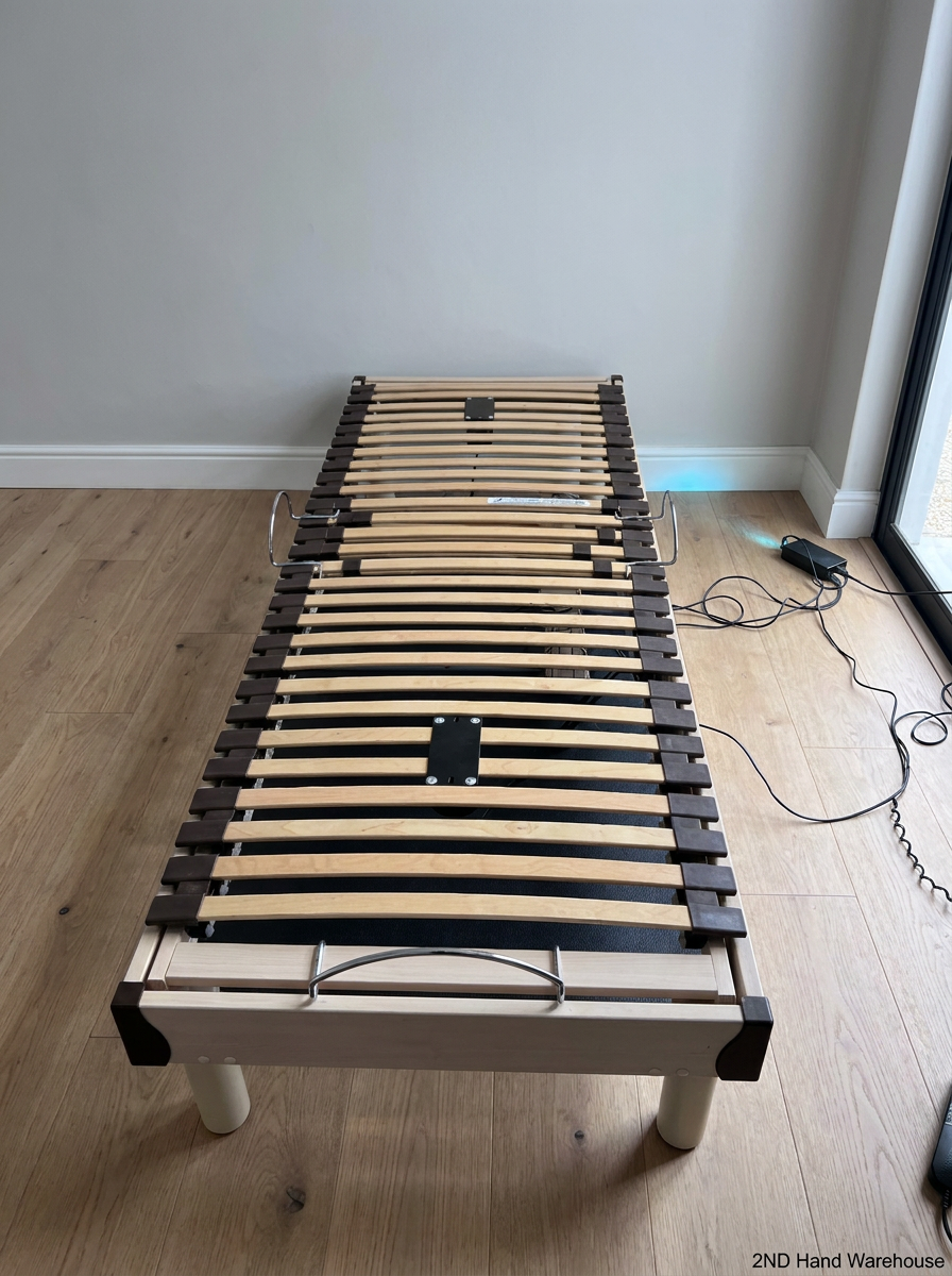 Split Queen Adjustable Electric Bed with Massage Function — Used; Fair Condition - 2ndhandwarehouse.com