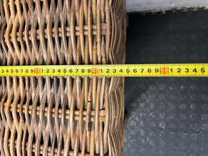 High-Back Woven Rattan Dining Chair — Good Working O - 2ndhandwarehouse.com