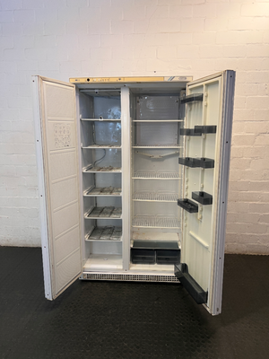 Defy White Side-by-Side Double Door Fridge — Working Condition with Non-Operational Interior L - 2ndhandwarehouse.com