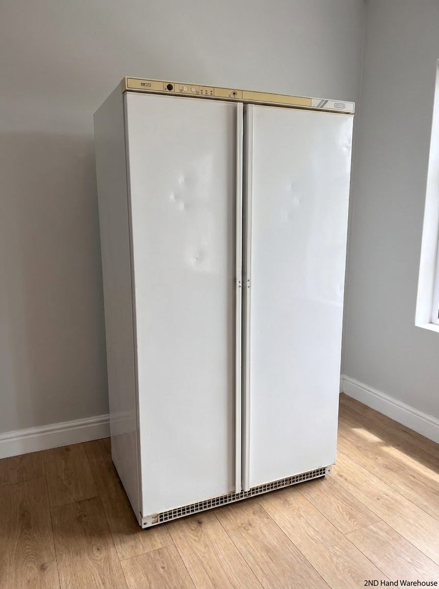 Defy White Side-by-Side Double Door Fridge — Working Condition with Non-Operational Interior L - 2ndhandwarehouse.com