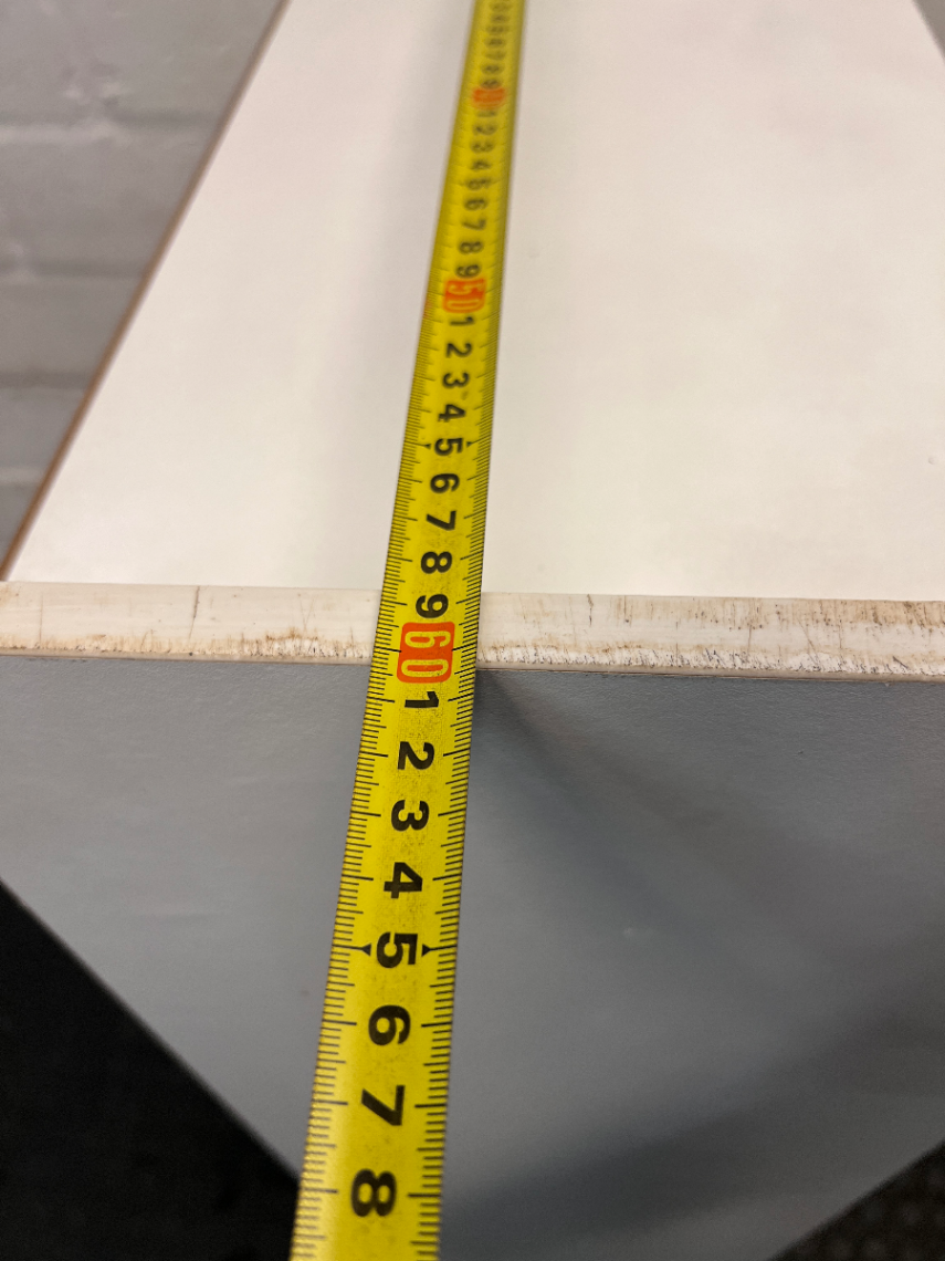 White Three-Shelf Standing Bookcase — Fair Used C - 2ndhandwarehouse.com