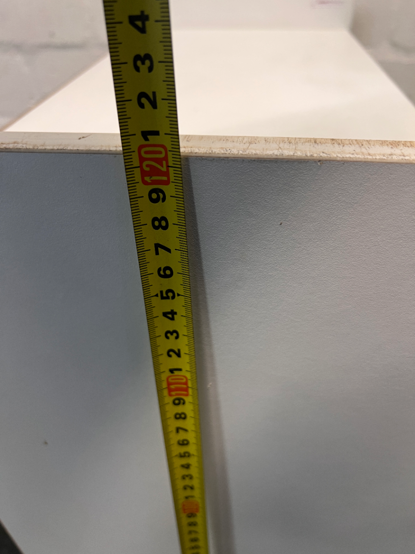 White Three-Shelf Standing Bookcase — Fair Used C - 2ndhandwarehouse.com
