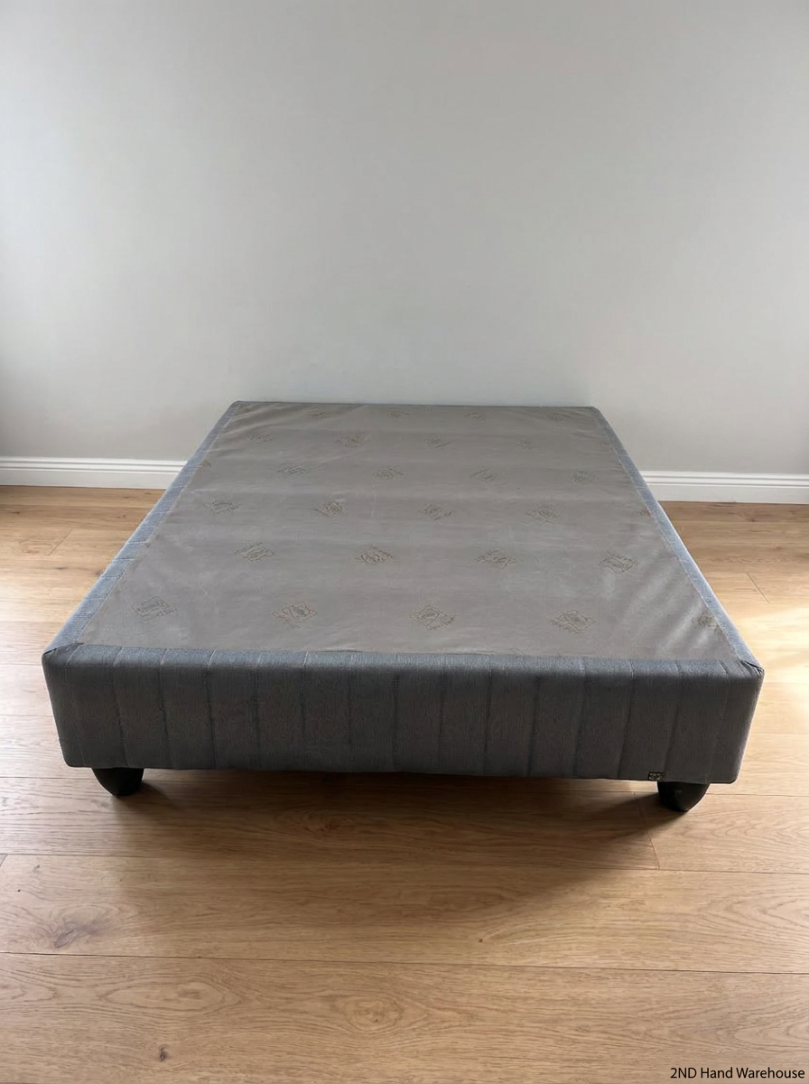Sealy Grey Padded Queen Bed Base — Great Condition Bed Base