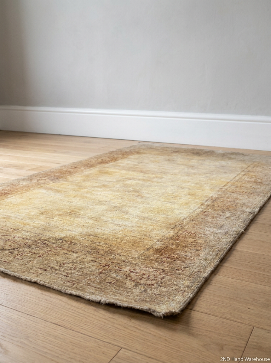 Ornate Patterned Area Rug in Golden Earth Tones