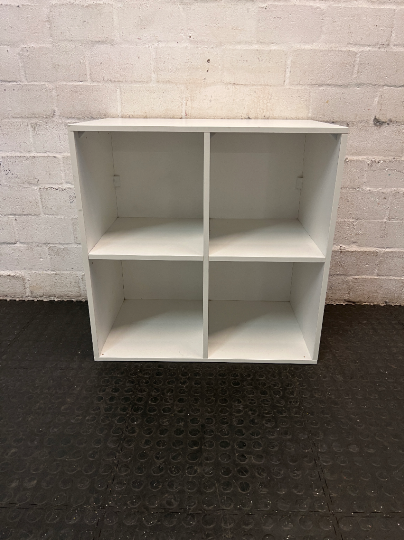 White 4-Cube Shelving Unit - 2ndhandwarehouse.com