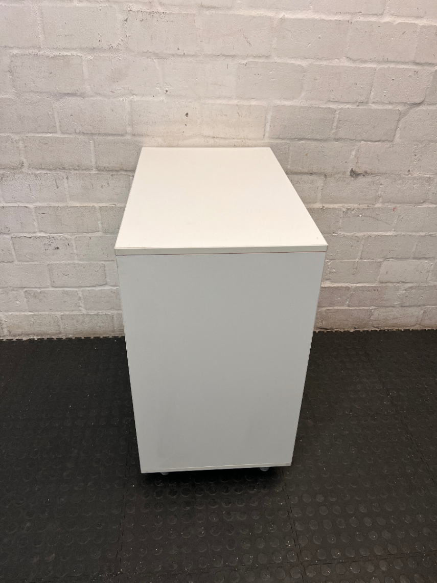 Minimalist White Melamine Storage Cupboard