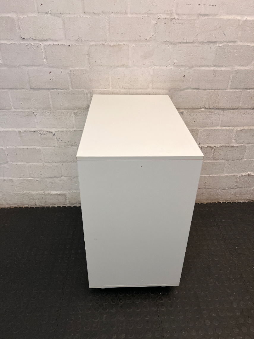 Minimalist White Melamine Storage Cupboard