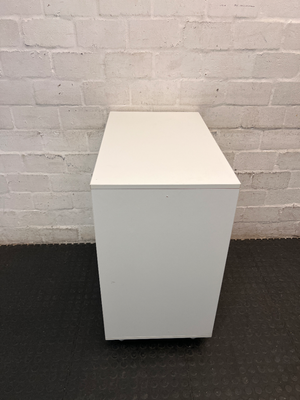 Minimalist White Melamine Storage Cupboard