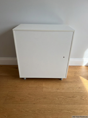 Minimalist White Melamine Storage Cupboard