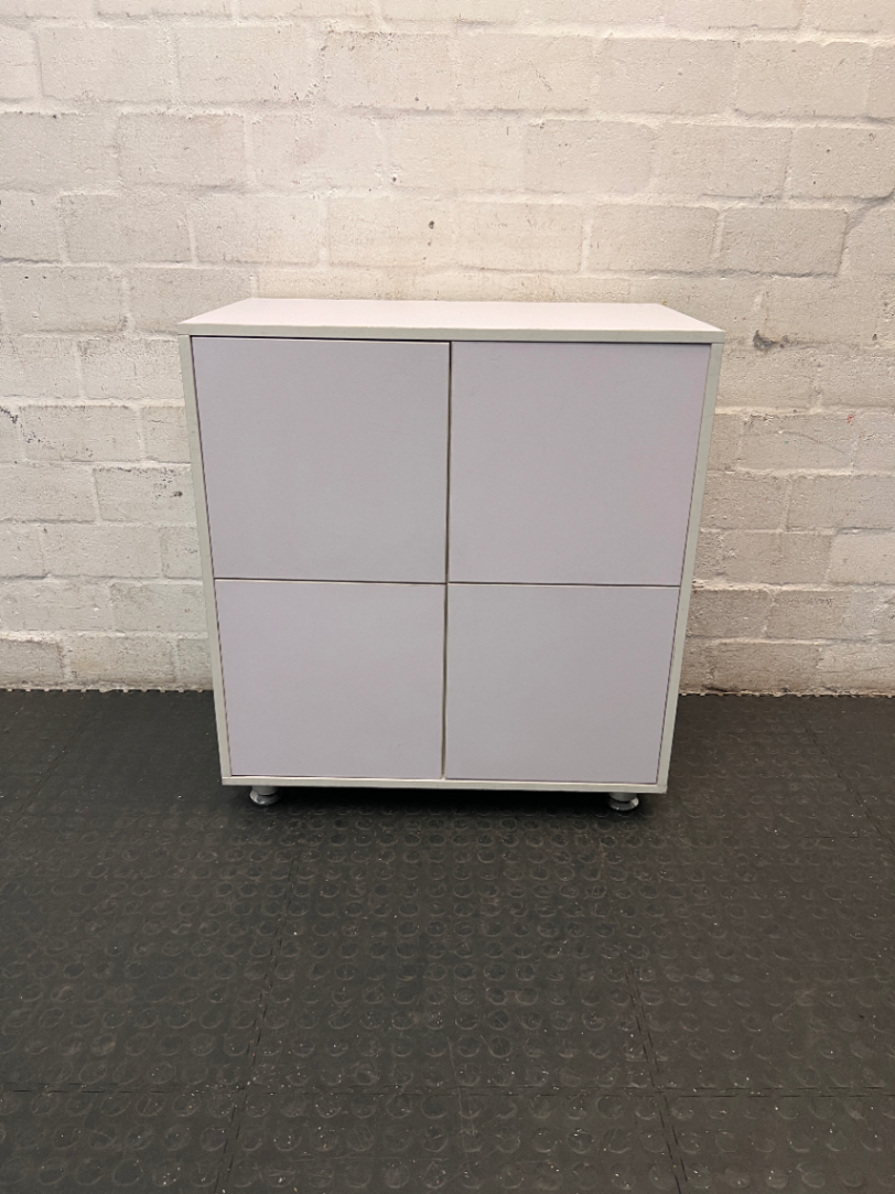 Modern 4-Door Storage Cupboard