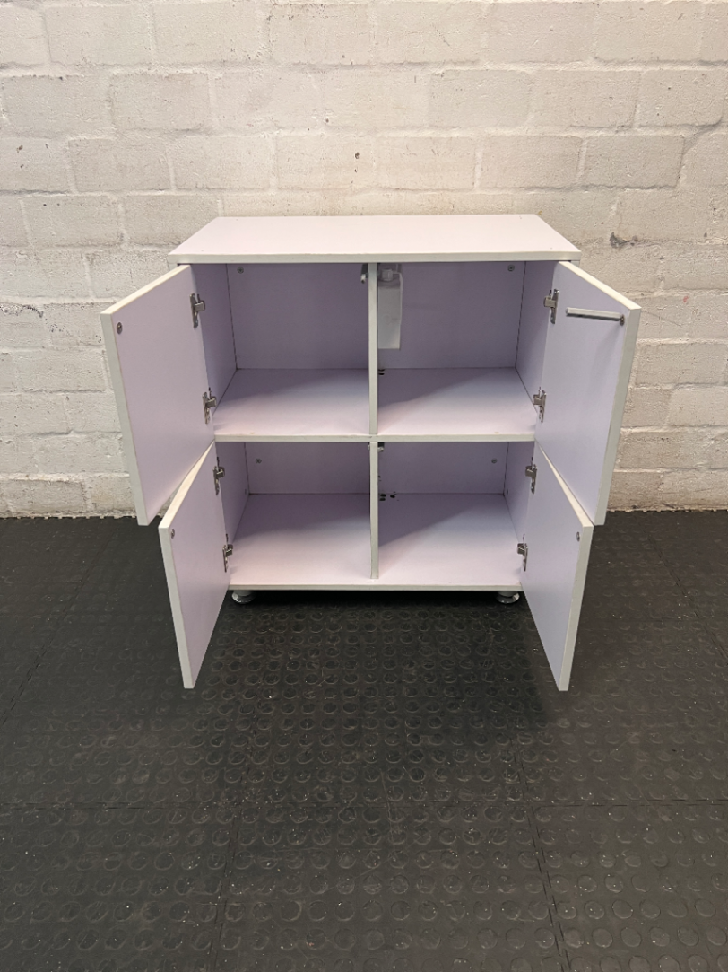 Modern 4-Door Storage Cupboard