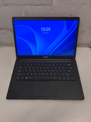 Sleek Black Mecer Laptop — Good Working Order