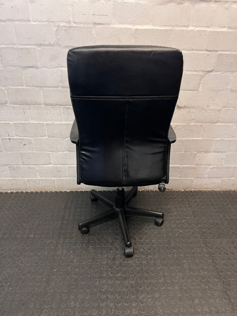 High-Back Mesh and Upholstered Swivel Office Chair
