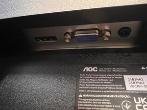AOC 24" LCD Monitor in Black - Brand New - 2ndhandwarehouse.com