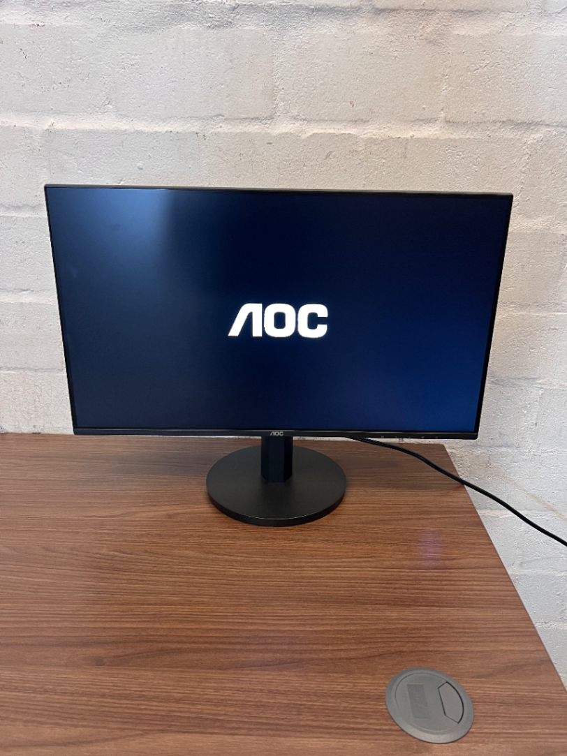 AOC 24" LCD Monitor in Black - Brand New - 2ndhandwarehouse.com