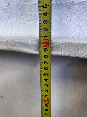 Abstract Horizon: Blue & Earth Tone Wall Art - 2.2 x 0.7m