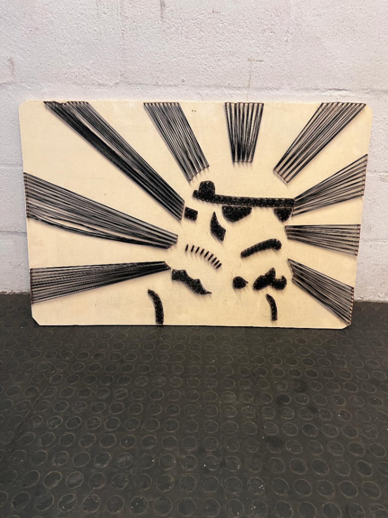 Star Wars Stormtrooper Inspired String and Chain Art