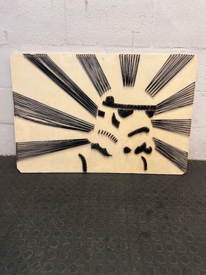 Star Wars Stormtrooper Inspired String and Chain Art
