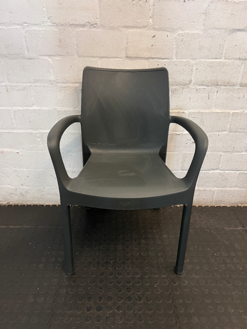 Addis Marilyn Black Polypropylene Garden Armchair — Good Working Order - Requires Cleaning - 2ndhandwarehouse.com