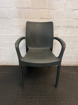 Addis Marilyn Black Polypropylene Garden Armchair — Good Working Order - Requires Cleaning - 2ndhandwarehouse.com